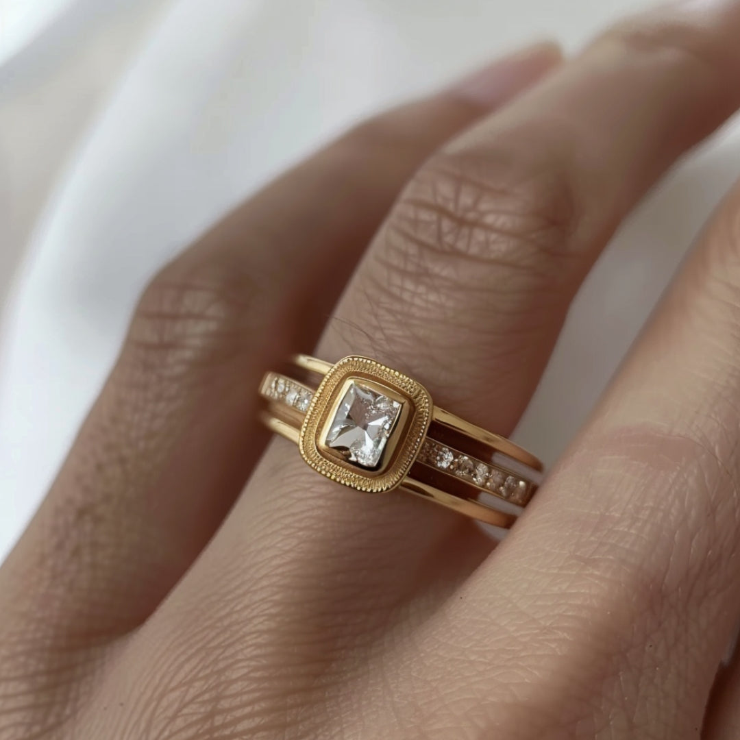 Bague en or brillant