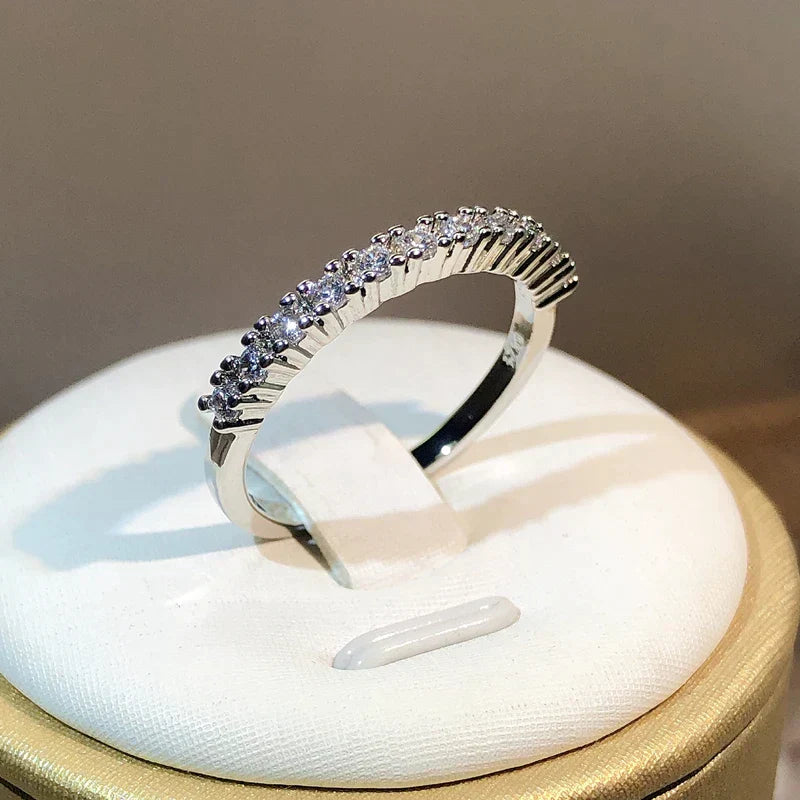 Bague en Argent à Zirconia Incrusté