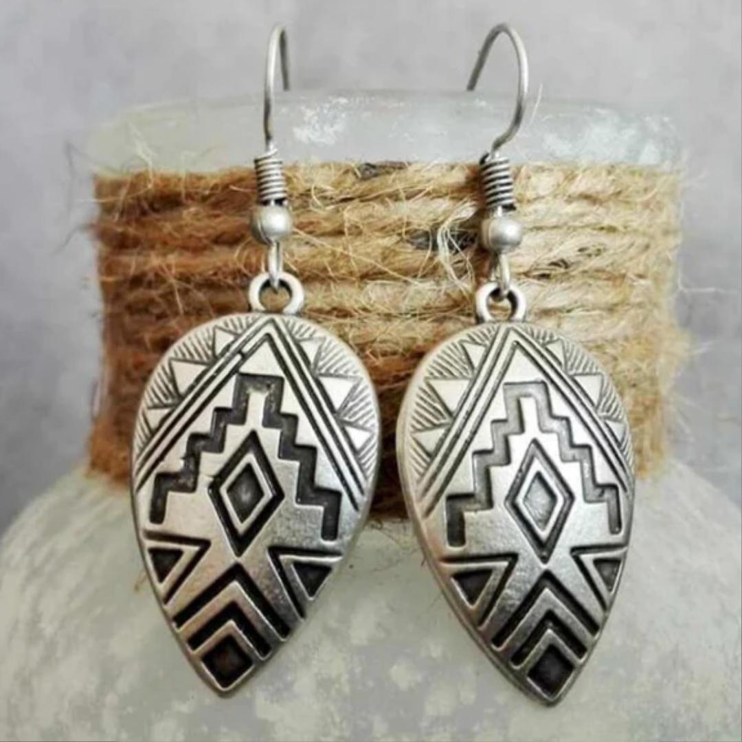 Boucles d'oreilles vintage ethnique