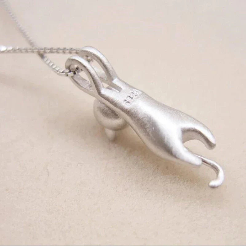 Collier Chaton Ludique en Argent 925