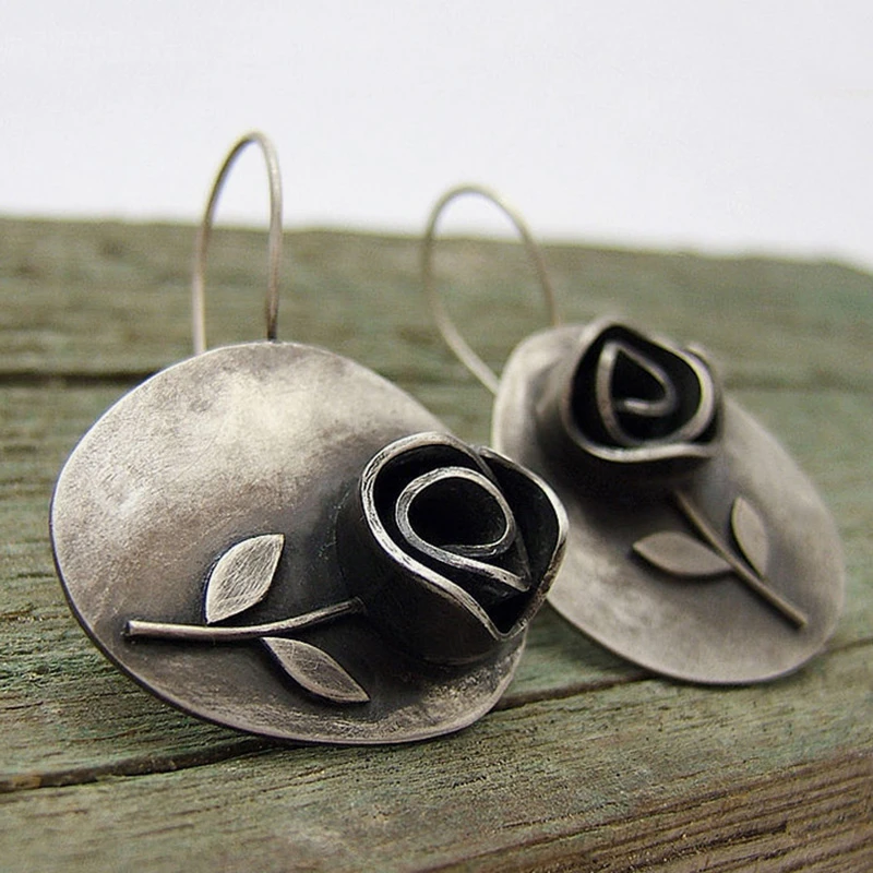 Boucles d'oreilles Rose Vintage