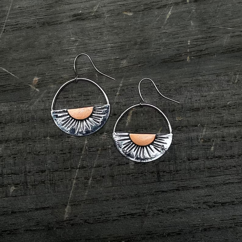 Boucles d'oreilles Vintage Horizon Solaire