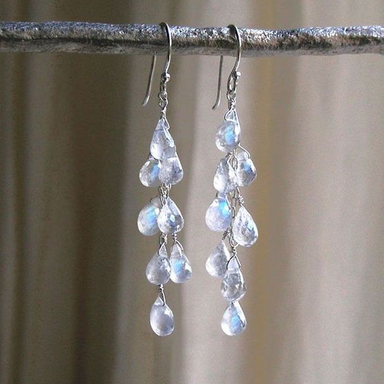 Boucles d'oreilles Vintage Crystal Rain