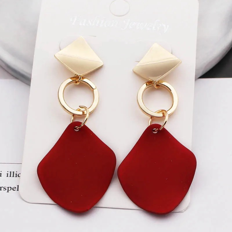 Boucles d'oreilles vintage rouge