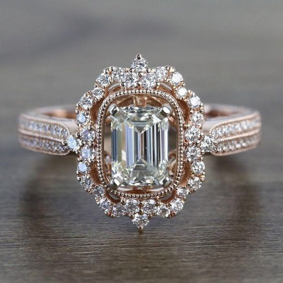 Bague Vintage élégante et brillante