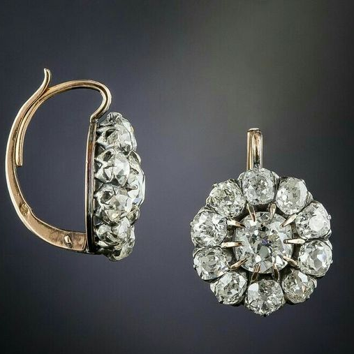 Boucles d'oreilles rondes et brillantes