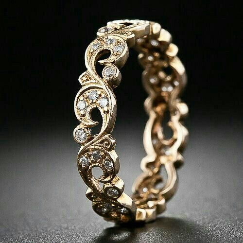 Bague creuse en or brillant Prifddinas