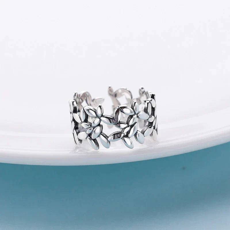 Bague Feuille d'Argent