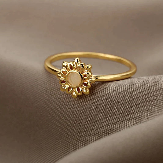 Bague en Tournesol Doré
