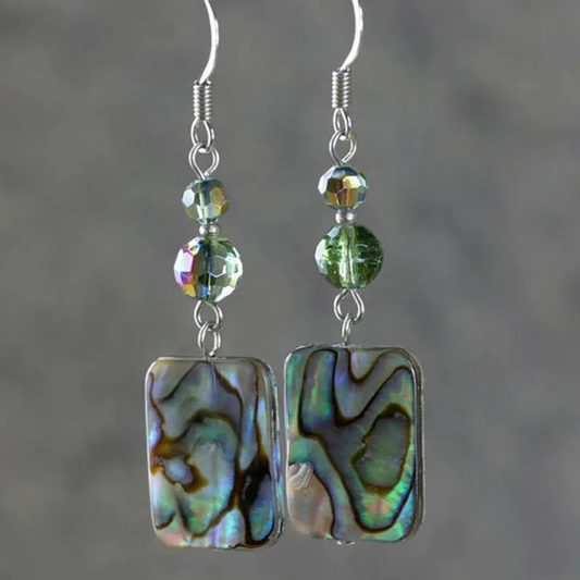 Boucles d'oreilles Vintage Chromatic Multicolore en Argent