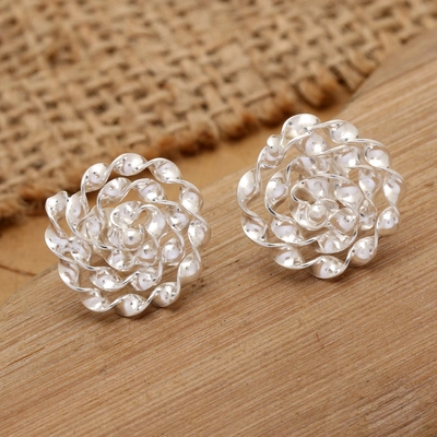 Boucles d'oreilles vintage en argent