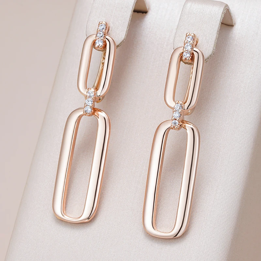Boucles d'oreilles creuses en or